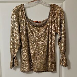 Gold Sequin Women's Top